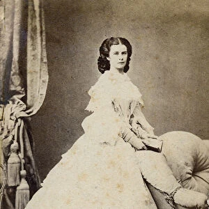 Elisabeth of Austria (Sissi) (1837-1898) 1860 - Portrait of Elisabeth of Wittelsbach