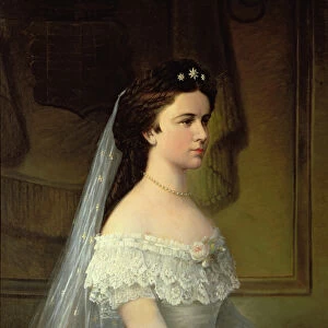 Elizabeth of Bavaria (1837-98), Empress of Austria (oil on canvas)