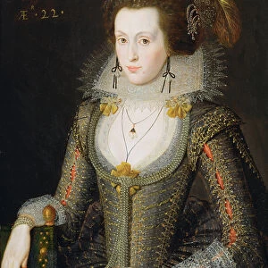 Elizabeth Poulett, 1616 (oil on panel)