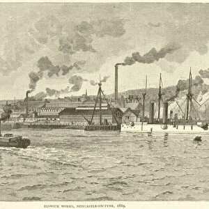 Elswick Works, Newcastle-on-Tyne, 1889 (engraving)