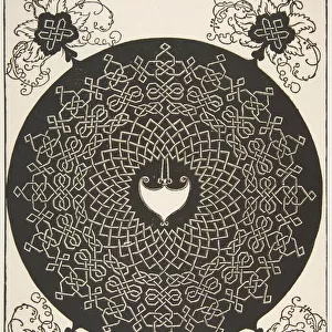 Embroidery Pattern with an Amazon Shield in its Center, c. 1521 (woodcut)