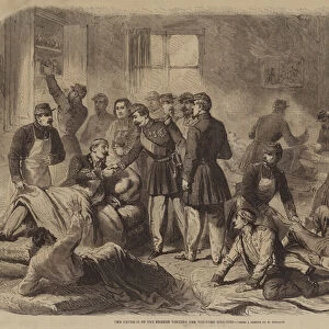The Emperor of the French visiting the Wounded Soldiers (engraving)