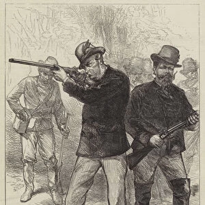 The Emperor of Germany in Italy, the Last Battue of the Shooting Party at Monza (engraving)