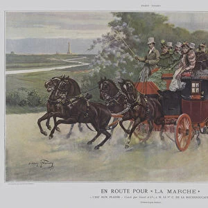 En Route pour "La Marche"(colour litho)