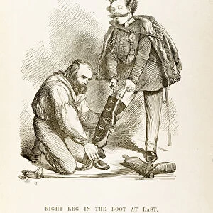 English cartoon depicting Giuseppe Garibaldi (1807-1882