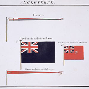English Flags, from a French book of Flags, c. 1819 (colour litho)