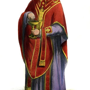 English priest - costume from 15th century