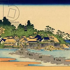 Enoshima in the Sagami province, c. 1830 (woodblock print)