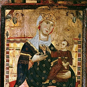 Enthroned Madonna and Child, c. 1260 (canvas laid over poplar)