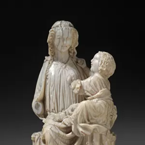 Enthroned Virgin and Child, c. 1250 (ivory)