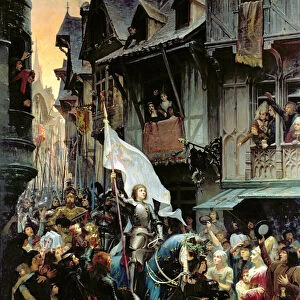 The Entrance of Joan of Arc (1412-31) into Orleans on 8th May 1429 (oil on canvas)
