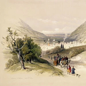 Entrance to Nablous, April 17th 1839, plate 41 from Volume I of The Holy Land