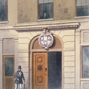 The Entrance to Tallow Chandlers Hall, 19th (w / c on paper)