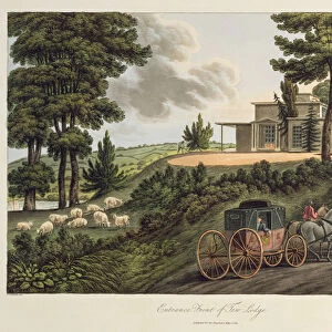 Entrance Front to Tew Lodge, illustration from Observations on Laying Out Farms in