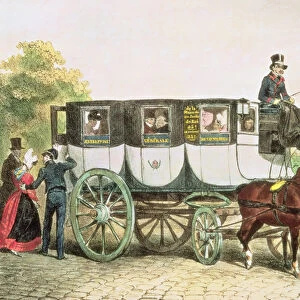 Entreprise Generale des Omnibus, coach from Monnaie to Jardin du Roi, c