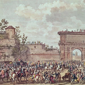The Entry of the French into Milan, 25 Floreal An IV (14th May 1796) (aquatint)