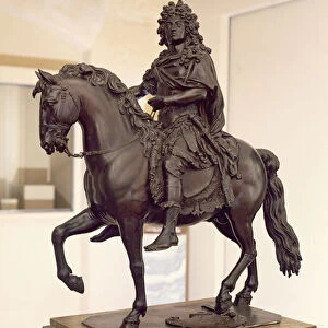 Equestrian statue of Louis XIV (1638-1715) in Roman costume, 1699 (bronze)