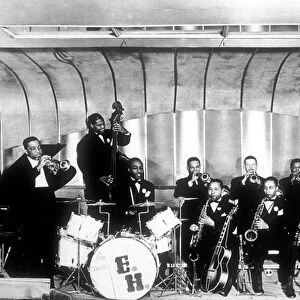 Erskine Hawkins Band, Savoy Ballroom, Harlem, New York (b / w photo)