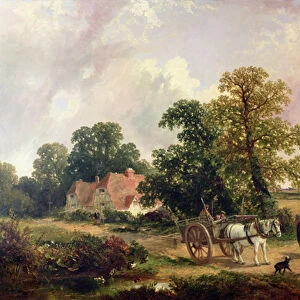 Essex landscape with Horse and Cart