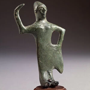Etruscan civilization: statuette of dancer (Etruscan art, dancer