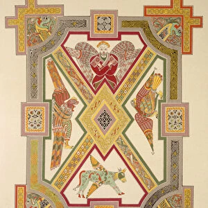 The Four Evangelists, from a facsimile copy of the Book of Kells, pub