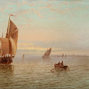 Evening, Coastal Scene, 1892 (oil on canvas)