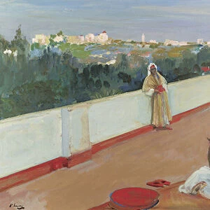 Evening on the House Top, Tangier (oil on canvas)