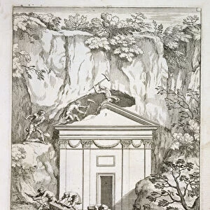 Excavation of the tomb of Quintus Nasonius Ambrosius in the 1670s