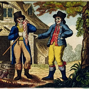 The Excisemen Outwitted (colour engraving)