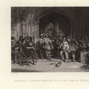 Exclusion of Members Obnoxious to the Army from the House of Commons. (engraving)