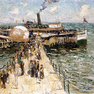 The Excursion Boat, (oil on canvas)