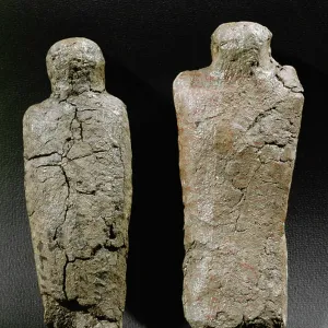 Two execration figures covered with hieratic execration texts (stone)