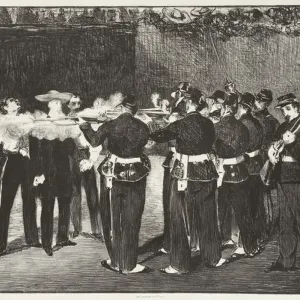 The Execution of Emperor Maximilian, 1868, printed 1884 (litho)