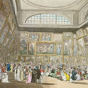 Exhibition Room, Somerset House, from Ackermanns Microcosm of London