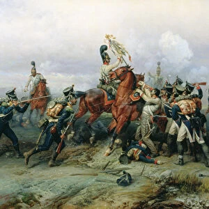 The Exploit of the Mounted Regiment in the Battle of Austerlitz, 1884 (oil on canvas)