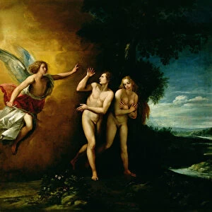 The Expulsion of Adam and Eve (oil on canvas)