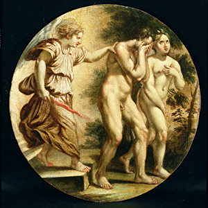 The Expulsion from the Garden, c. 1600 (oil on poplar wood panel)
