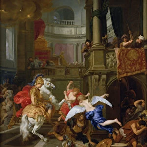 The Expulsion of Heliodorus from the Temple, 1674 (oil on canvas)