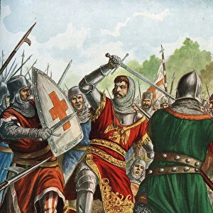 Ezzelino III da Romano said the feroce (1194-1259) Italian lord and condottiere, Gibelin chief, is captured by the Guelfes and during the crusade launched against him by Pope Alexander IV in 1256