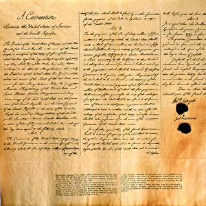 Facsimile of the Convention for the purchase of Louisiana by the United States, April 30