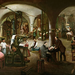 Factory in the Rue d Aubagne, 1861 (oil on canvas)