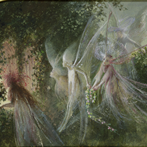 Fairies at a Window, c. 1864 (w / c & gouache)