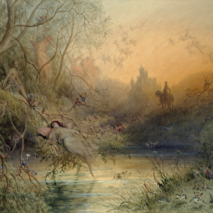 Fairy Land, 1881 (w / c with gouache over graphite on cream wove paper)