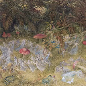 Fairy Rings and Toadstools, 1875 (w / c on paper)