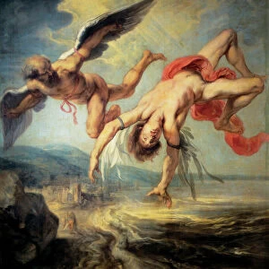 The fall of Icarus (detail) - 1636 (oil on canvas)