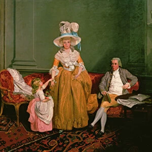 Family Group (oil on canvas)
