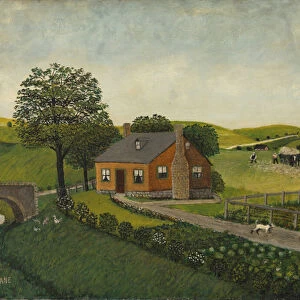 The Farm (oil on canvas)