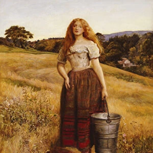 The Farmers Daughter (oil on canvas)