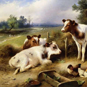 Farmyard Friends, 1923 (oil on canvas)