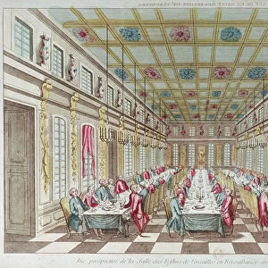 Feast given at the Chateau de Versailles in celebration of the Peace at the end of